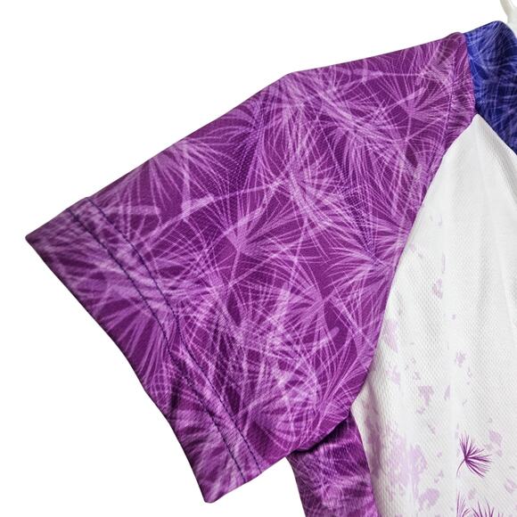 Primal Cycling Jersey Women S Purple Dandelion WIsh Bike Shirt Athletic Top - Picture 4 of 8
